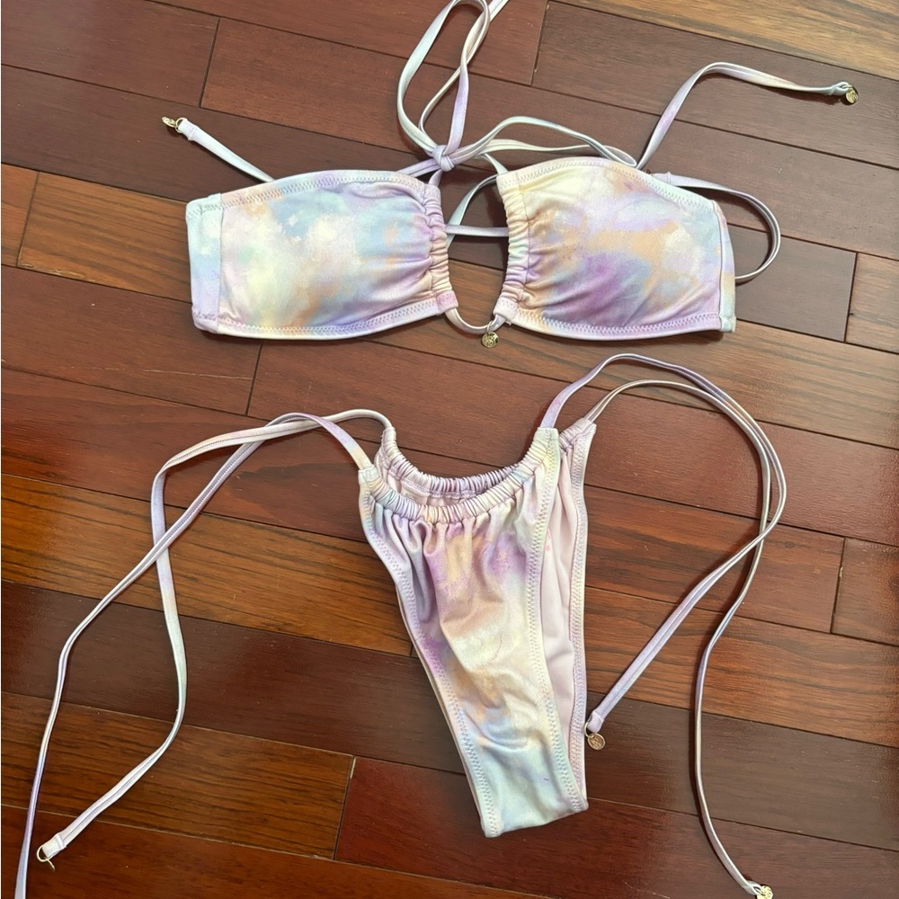 Victoria Secret Multicolored Bikini Top & Bottoms